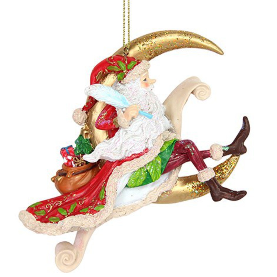 Resin Flying Santa and Crescent Moon SOLD OUT image 0